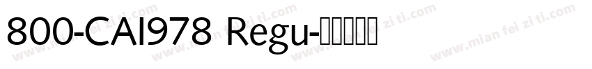 800-CAI978 Regu字体转换